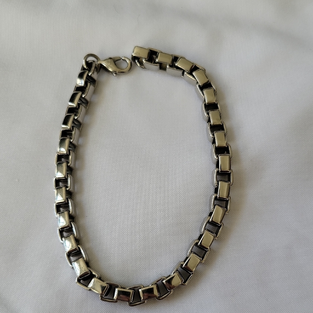 SALE Men's Stainless Steel Box Chain Bracelet